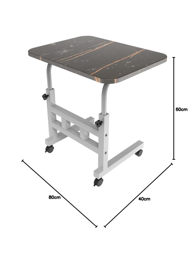 بورترونيكس Portronics My Buddy D Wood Multipurpose Movable & Adjustable Table for Computer & Laptop(Black) 40D x 60W x 80H Centimeters - Image 4